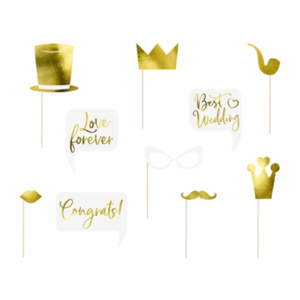 Wedding Party Props goud