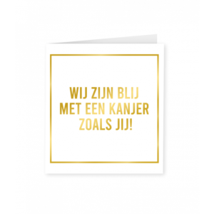 Wenskaart Gold&White Kanjer