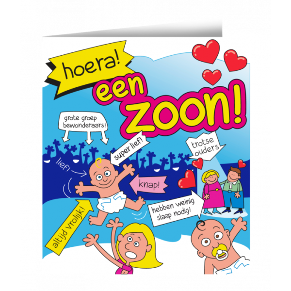 Wenskaarten - zoon cartoon