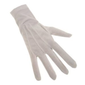 Witte handschoenen katoen mt. M
