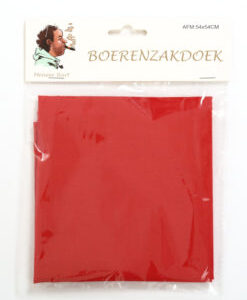 Zakdoek effen rood