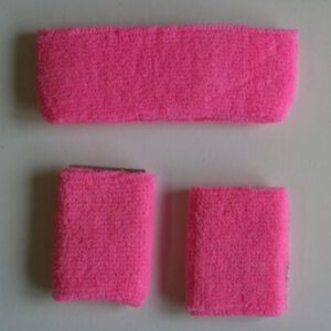 Zweetbandjes neon roze