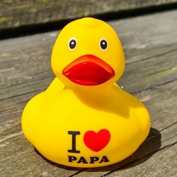 Badeend DUCKY TALK I LOVE PAPA