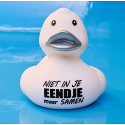 Badeend DUCKY TALK Niet in je EENDJE maar samen!