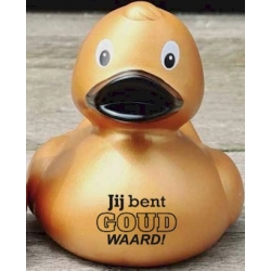 Badeend DUTCH TALK Jij bent GOUD waard!