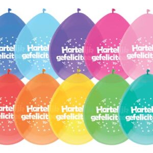 Ballonnen Hartelijk Gefeliciteerd multi