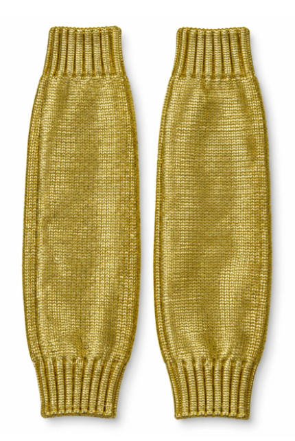 Beenwarmers lurex goud