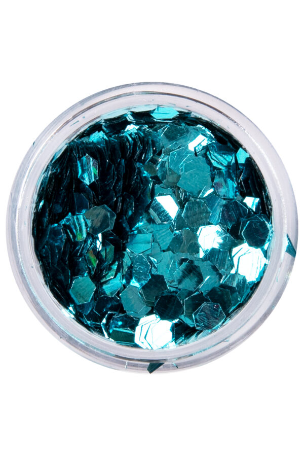 Bio chunky glitters diepblauw 2,5 gram