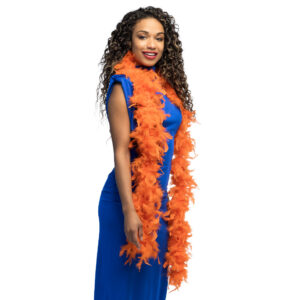 Boa oranje 180cm - 50 gram