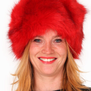 Bontmuts luxe rood