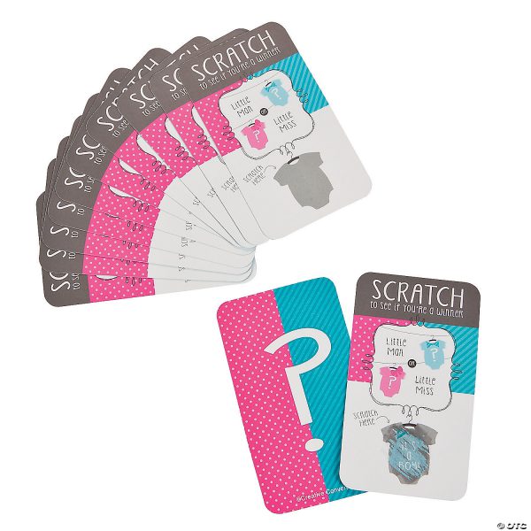 Kraskaartjes 'It's a girl' (12 stuks)