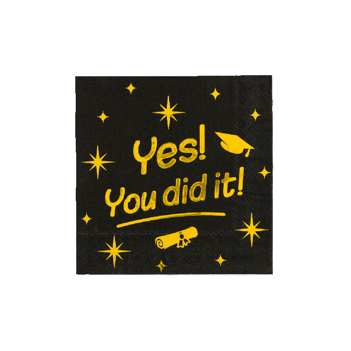 Classy Party servetten You did it!