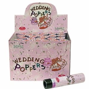 Confetti shooter wit (20cm)