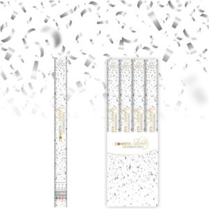 Confetti Shooter zilver kleurvast BV (60cm)