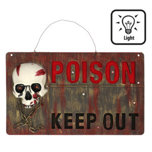 Deco Waarschuwingsbord "Poison Keep Out"