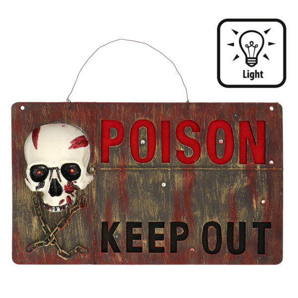 Deco Waarschuwingsbord "Poison Keep Out"