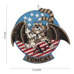 Embleem Tomcat houdt hand omhoog
