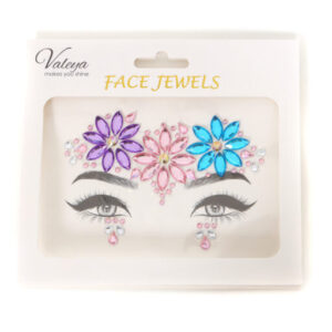 Face Jewels bloemen 3 kleuren