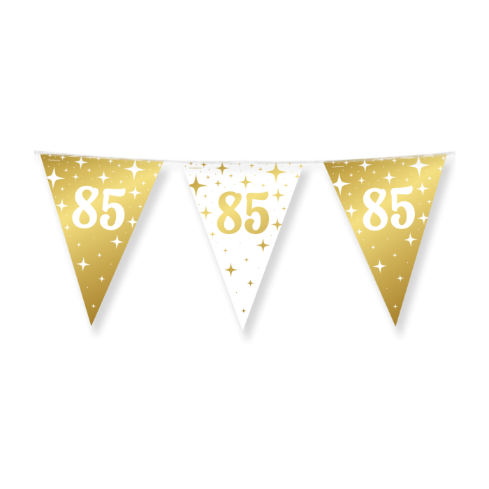 Fancy party flags leeftijd 75