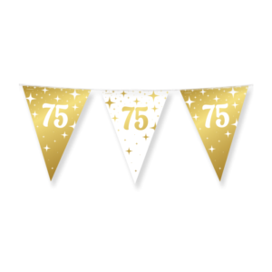 Fancy party flags leeftijd 75