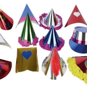 Feesthoedje metallic