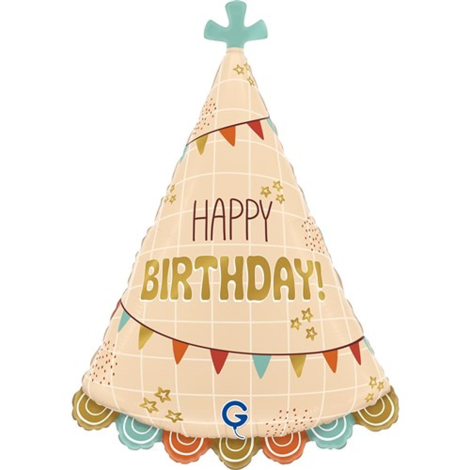 Folieballon Boho feesthoedje