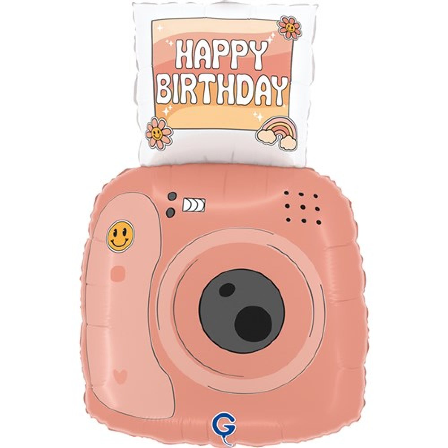 Folieballon camera "Happy Birthday"