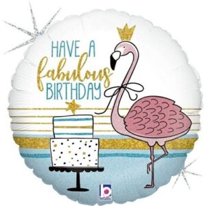Folieballon Flamingo Have a Fabulous birthday