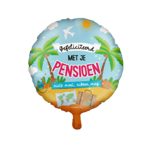 Folieballon Gefeliciteerd met je Pensioen