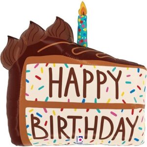 Folieballon Happy Birthday chocotaart