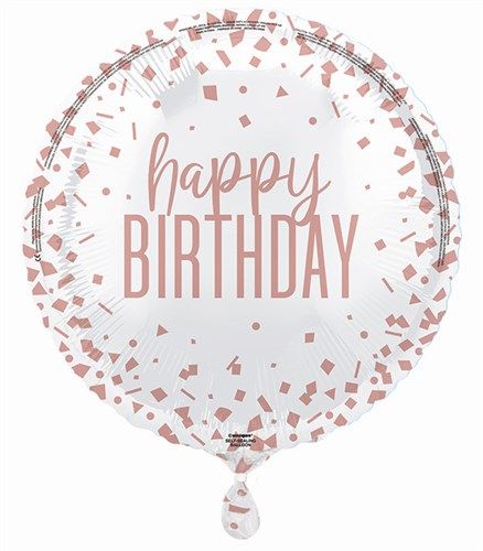 Folieballon rose gold confetti HB