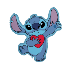 Folieballon Shape Stitch met hartje