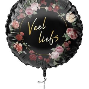 Folieballon Veel liefs