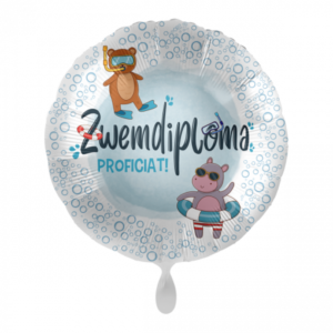 Folieballon Zwemdiploma proficiat