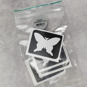 Glitter tattoo stencil Butterfly
