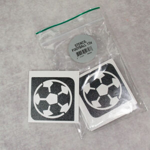Glitter tattoo stencil Football