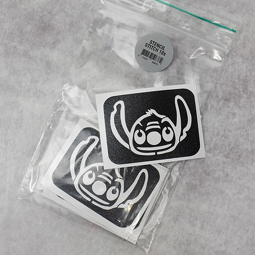 Glitter tattoo stencil Stitch