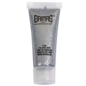 Grimas Shimmer Gel zilver - 8ml - plasticvrij