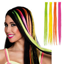 Hairextension neon oranje