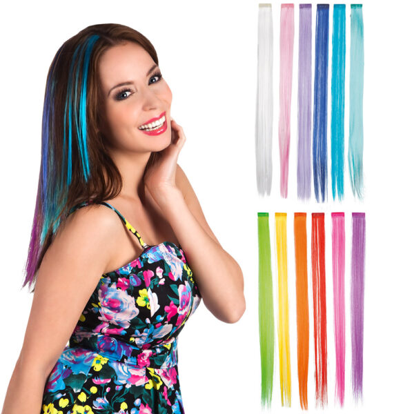 Hairextension neon oranje
