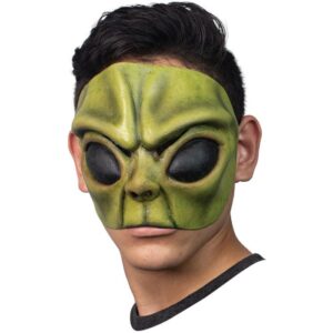 Half face mask Green Alien