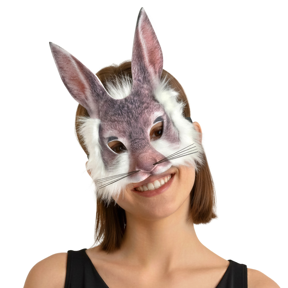 Halfmasker Fluffy konijn