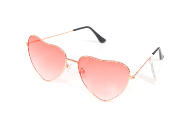 Hartjesbril roze