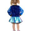 Jasje pailletten blauw - kind