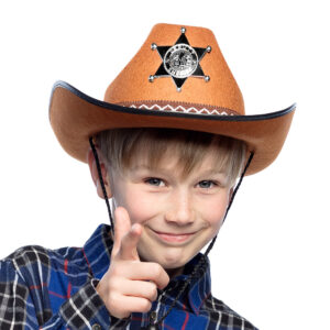 Kind cowboyhoed Sheriff junior bruin