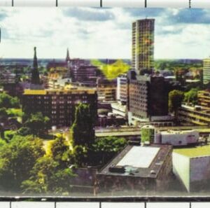 Koelkastmagneet Eindhoven uitzicht stad