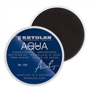 Kryolan Aquacolor Wet Make-Up Deep Black - 8ml