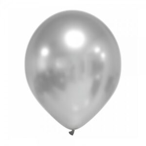 Latex ballonnen satijn zilver