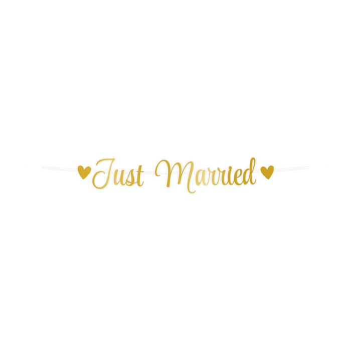 Letter banner Just Married