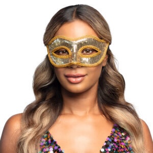 Masker Venice sequins goud